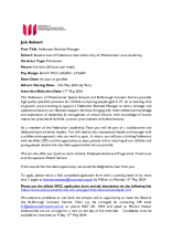 Federation Business Manager, Federation of Westminster Special Schools, job advert