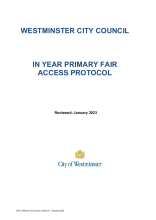 Primary school Fair Access Protocol, January 2023