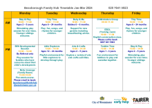 Bessborough Family Hub Activity Programme Jan 2024