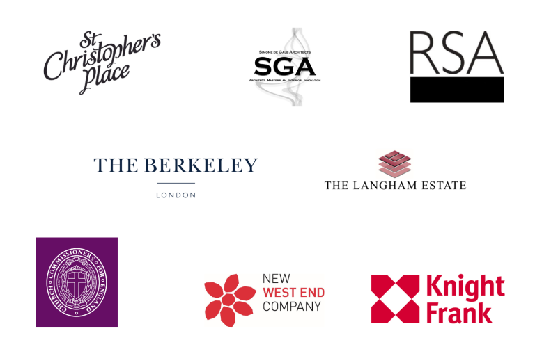 The logos of the newest sustainable city charter signatories for November 2023
