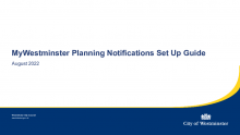 Automatic Planning Notifications Set Up Guide