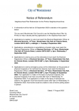 Notice of referendum