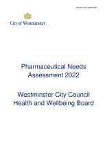 Westminster's Pharmaceutical Needs Assessment 2022
