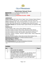 Agenda Westminster Schools Forum meeting, 26 September 2022