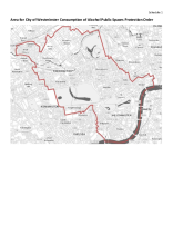 Area for City of Westminster Consumption of Alcohol PSPO