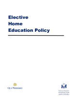 Elective home education policy