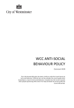 WCC ANTI-SOCIAL BEHAVIOUR POLICY - General ASB