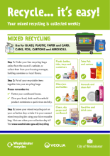 Residential recycling services leaflet