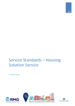 Housing Solutions Service, service standards booklet 2022/23