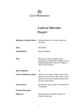 Cabinet Member Report, Statutory Notice Proposal