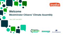 Citizens' Climate Assembly day one presentation slides