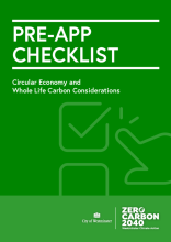 Circular Economy and Whole Life Carbon Checklist