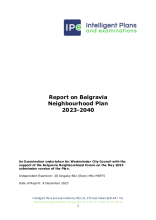 Belgravia Neighbourhood Plan Examiner's Report