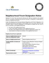 Mayfair Re-Designation Notice - 2014