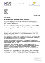 Scaffold notification to residents -  February 2024
