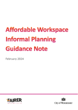 Affordable Workspace Informal Planning Guidance Note (WCC, February 2024)