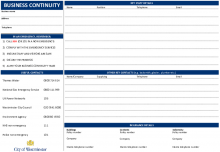 Business continuity emergency contact template