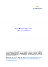 Local management agreement factsheet