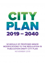 CORE 002 - Schedule of proposed minor modifications to the City Plan (WCC, November 2019)