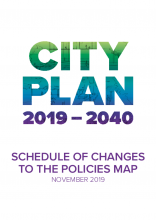 CORE 005 - Schedule of changes to the policies map (WCC, November 2019)