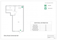 Derry House Community Hall floor plan
