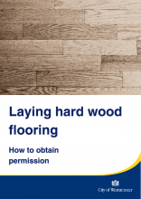 Laying hard wood flooring