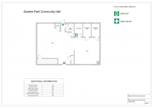 Queens Park Community Hall floor plan