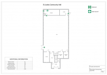 St Judes Community Hall floor plan