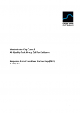 Cross River Partnership evidence for the Westminster council air quality - task group report
