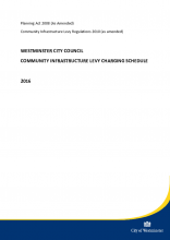 EV GEN 008 - Westminster's CIL charging schedule