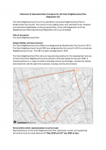 SNP statement of representations procedure for Soho Neighbourhood Plan