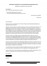 KNF examiner letter to Princess Gate Mews residents association