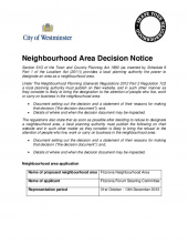 Fitzrovia (cross borough) neighbourhood area application refused
