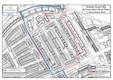 Aldridge and Leamington Road villas conservation area map