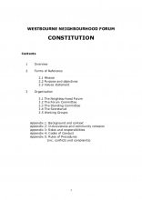 Westbourne constitution