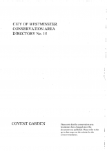 Covent Garden conservation area directory