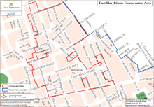 East Marylebone conservation area map