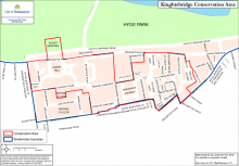 Knightsbridge conservation area map