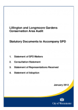 Lillington and Longmoore Gardens SPD documents and adoption statement