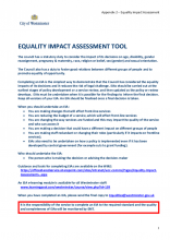 Rough sleeping equality impact assessment tool