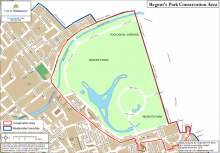 Regents Park conservation area map