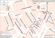 Westminster Cathedral conservation area map