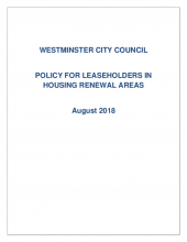 Policy for leaseholders in housing renewal areas