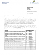 WCC letter - 005 response to inspector letter INSP2