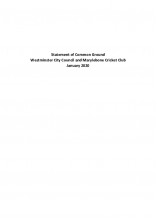 SCG 008 - Statement of Common Ground - Marylebone Cricket Club