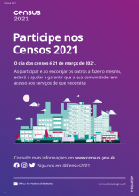 Portuguese - Census 2021 - general information poster