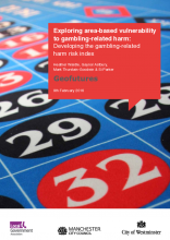 Exploring area-based vulnerability to gambling-related harm: Developing the gambling related harm risk index – 9 February 2016