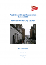Westminster noise measurement survey 2008 