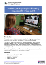 Planning Inspectorate Guidance on Joining a Virtual Event