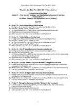 INSP13 - Matter 3 (Policies 3 - 7) Hearing Agenda